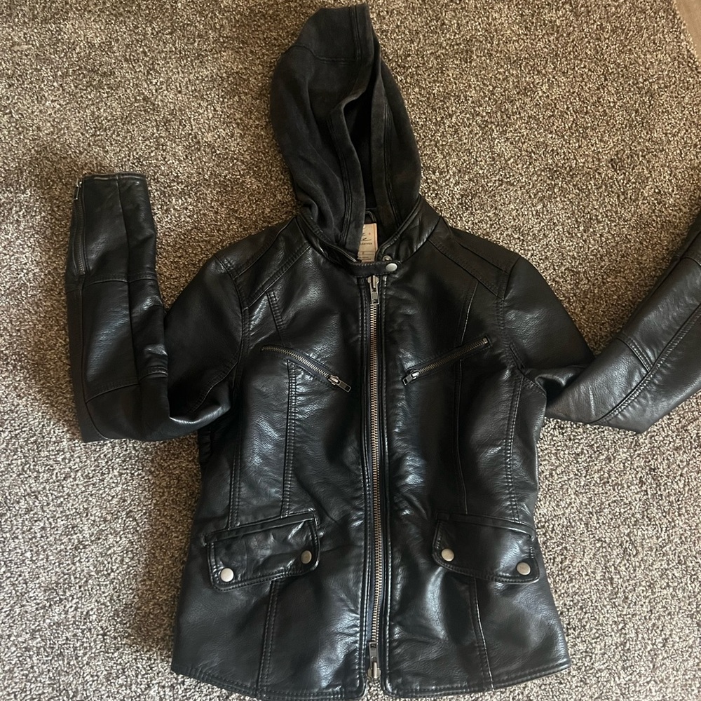 Free People Vegan Leather Jacket